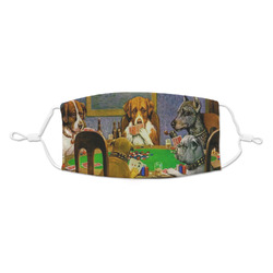 Dogs Playing Poker by C.M.Coolidge Kid's Cloth Face Mask