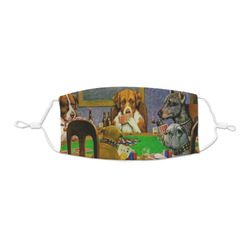 Dogs Playing Poker by C.M.Coolidge Kid's Cloth Face Mask - XSmall