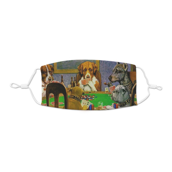 Custom Dogs Playing Poker by C.M.Coolidge Kid's Cloth Face Mask - XSmall