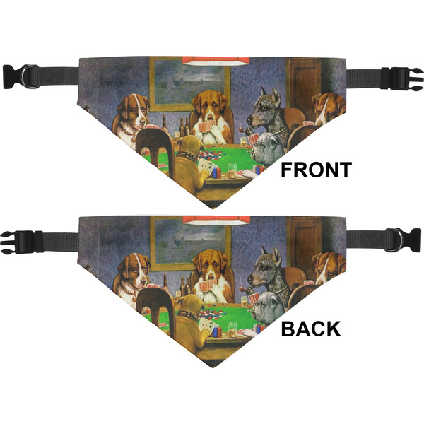 Dogs Playing Poker by C.M.Coolidge Medium Dog Bandana Approval