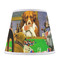 Dogs Playing Poker by C.M.Coolidge Poly Film Empire Lampshade - Front View