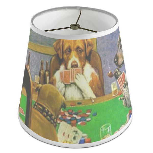 Custom Dogs Playing Poker by C.M.Coolidge Empire Lamp Shade