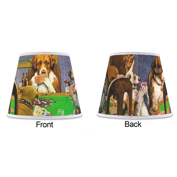 Dogs Playing Poker by C.M.Coolidge Poly Film Empire Lampshade - Approval
