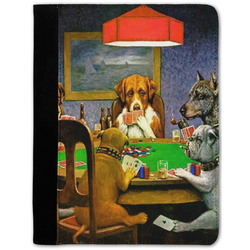 Dogs Playing Poker by C.M.Coolidge Notebook Padfolio - Medium