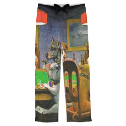 Dogs Playing Poker by C.M.Coolidge Mens Pajama Pants - M
