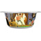 Dogs Playing Poker by C.M.Coolidge Stainless Steel Dog Bowl - Large