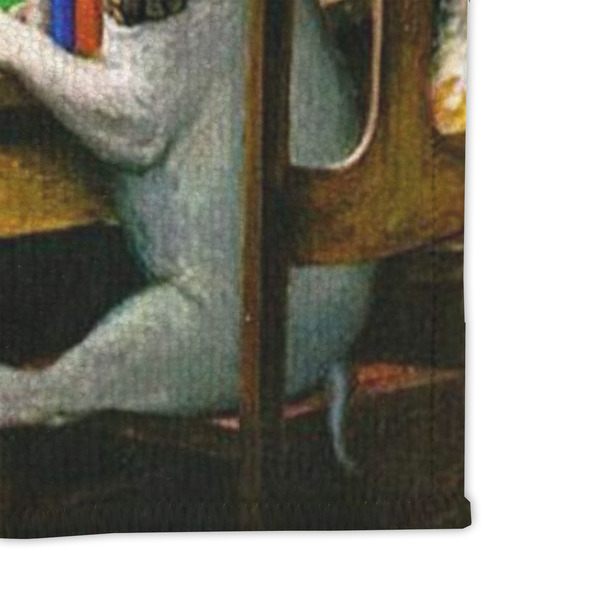 Dogs Playing Poker by C.M.Coolidge Microfiber Dish Rag - DETAIL