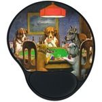 Dogs Playing Poker 1903 C.M.Coolidge Mouse Pad with Wrist Support