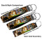 Dogs Playing Poker by C.M.Coolidge Multiple Key Ring comparison sizes