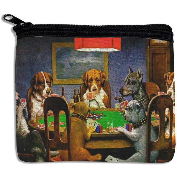 Custom Dogs Playing Poker 1903 C.M.Coolidge Rectangular Coin Purse