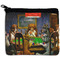 Dogs Playing Poker by C.M.Coolidge Neoprene Coin Purse - Front