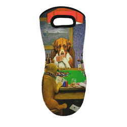 Dogs Playing Poker by C.M.Coolidge Neoprene Oven Mitt