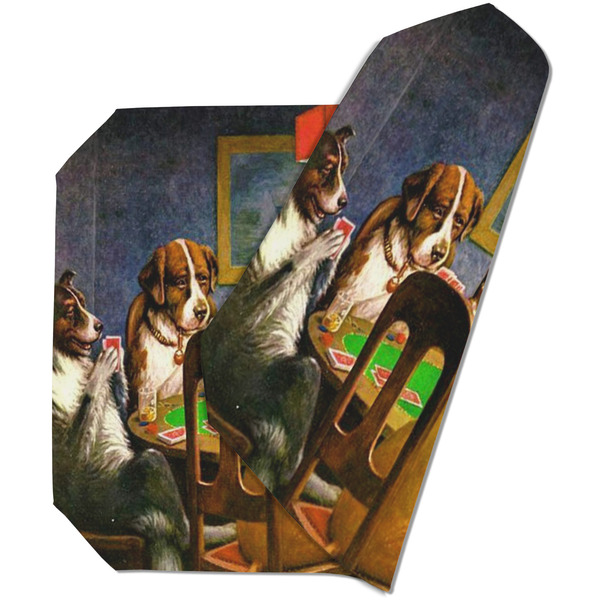 Custom Dogs Playing Poker by C.M.Coolidge Dining Table Mat - Octagon (Double-Sided)