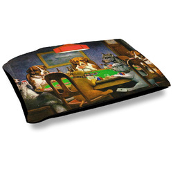 Dogs Playing Poker by C.M.Coolidge Outdoor Dog Bed - Large