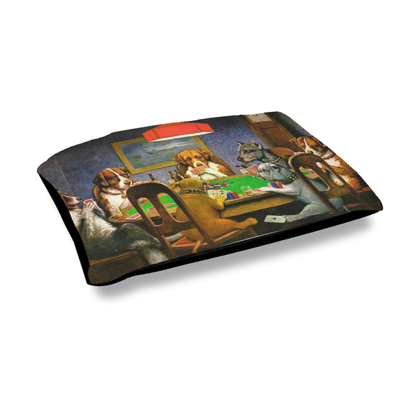 Custom Dogs Playing Poker by C.M.Coolidge Outdoor Dog Bed - Medium
