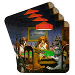 Dogs Playing Poker by C.M.Coolidge Paper Coasters