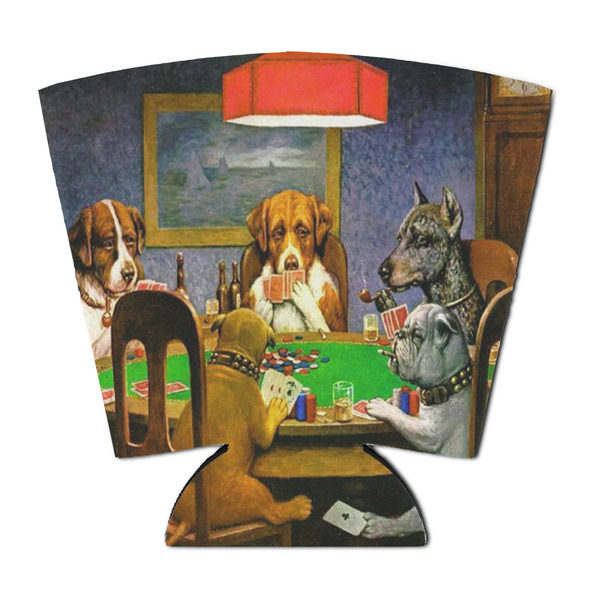 Custom Dogs Playing Poker by C.M.Coolidge Party Cup Sleeve - with Bottom