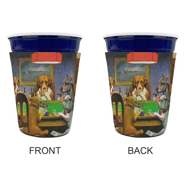 Dogs Playing Poker by C.M.Coolidge Party Cup Sleeves - without bottom - Approval