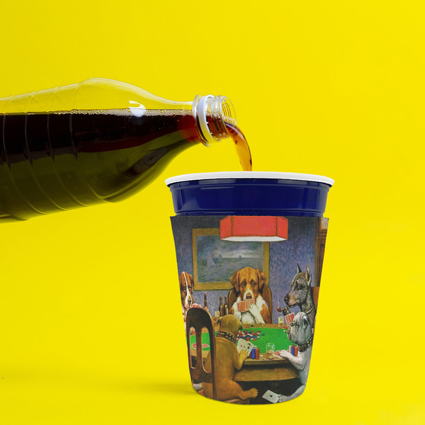 Dogs Playing Poker by C.M.Coolidge Party Cup Sleeves - without bottom - Lifestyle