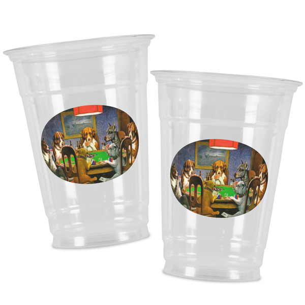 Dogs Playing Poker by C.M.Coolidge Party Cups - 16oz - Alt View