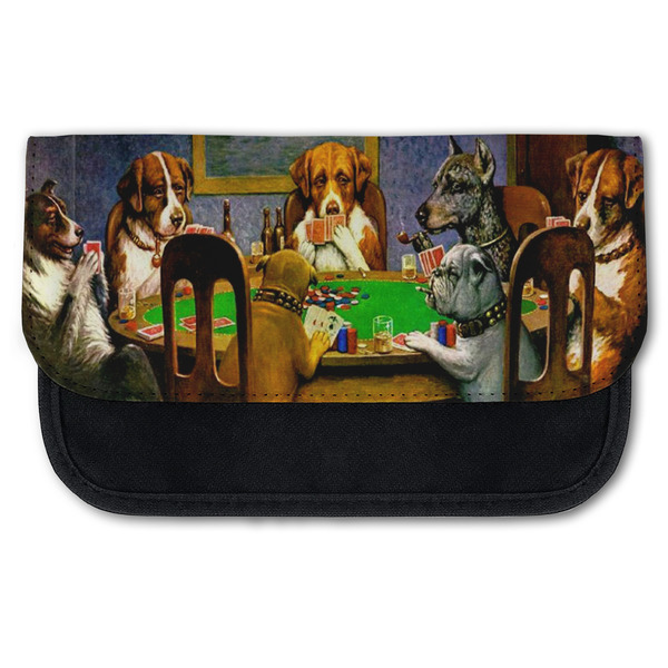 Custom Dogs Playing Poker by C.M.Coolidge Canvas Pencil Case