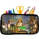 Dogs Playing Poker by C.M.Coolidge Neoprene Pencil Case