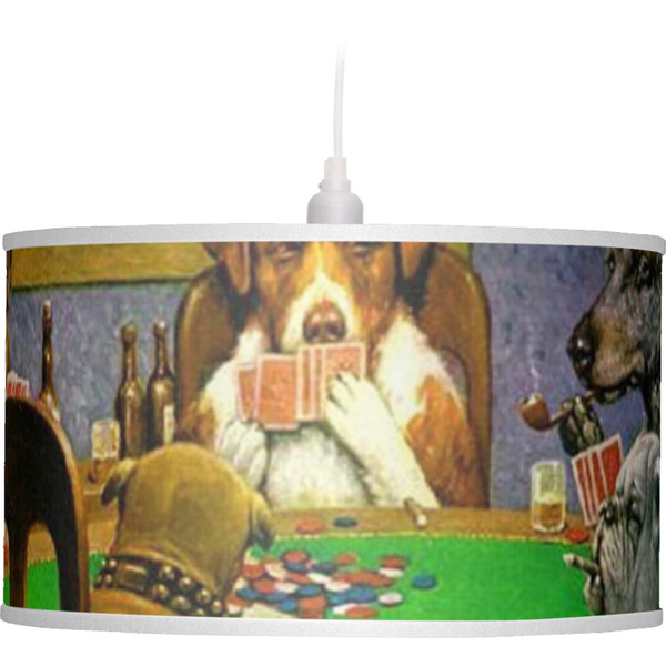 Dogs Playing Poker by C.M.Coolidge Pendant Lamp Shade