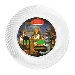Dogs Playing Poker by C.M.Coolidge Plastic Party Dinner Plates - 10"