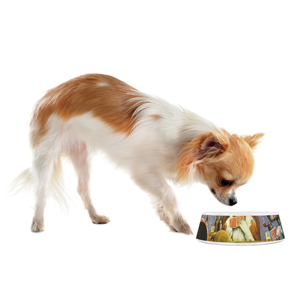Dogs Playing Poker by C.M.Coolidge Plastic Pet Bowls - Small - LIFESTYLE