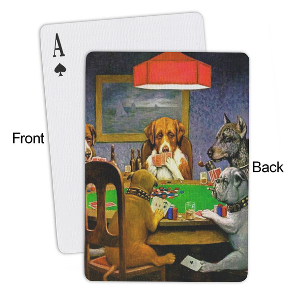 Dogs Playing Poker by C.M.Coolidge Playing Cards - Approval