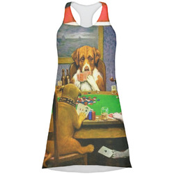 Dogs Playing Poker by C.M.Coolidge Racerback Dress - Large