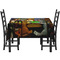 Dogs Playing Poker by C.M.Coolidge Rectangular Tablecloths - Side View