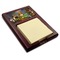 Dogs Playing Poker by C.M.Coolidge Red Mahogany Sticky Note Holder - Angle
