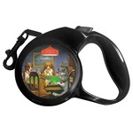 Dogs Playing Poker by C.M.Coolidge Retractable Dog Leash - Large