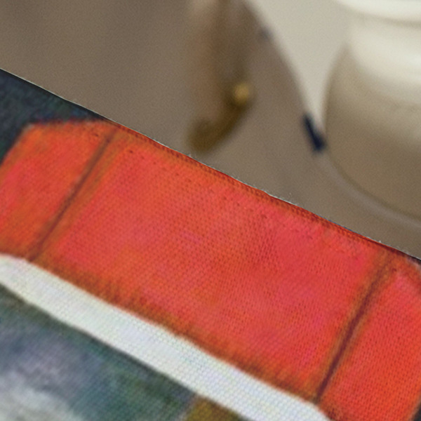 Dogs Playing Poker by C.M.Coolidge Large Rope Tote - Close Up View