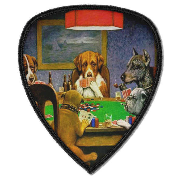 Custom Dogs Playing Poker by C.M.Coolidge Iron on Shield Patch A