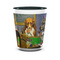 Dogs Playing Poker by C.M.Coolidge Shot Glass - Two Tone - FRONT
