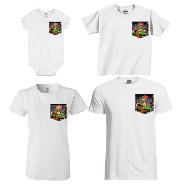 Dogs Playing Poker by C.M.Coolidge Sized Pockets on Various Products