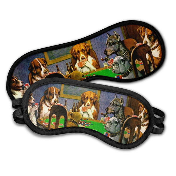Dogs Playing Poker by C.M.Coolidge Sleeping Eye Masks - PARENT