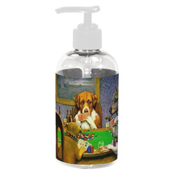 Dogs Playing Poker by C.M.Coolidge Plastic Soap / Lotion Dispenser (8 oz - Small - White)