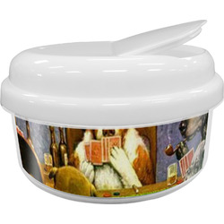 Dogs Playing Poker by C.M.Coolidge Snack Container