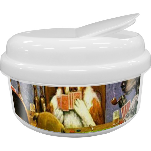 Custom Dogs Playing Poker by C.M.Coolidge Snack Container