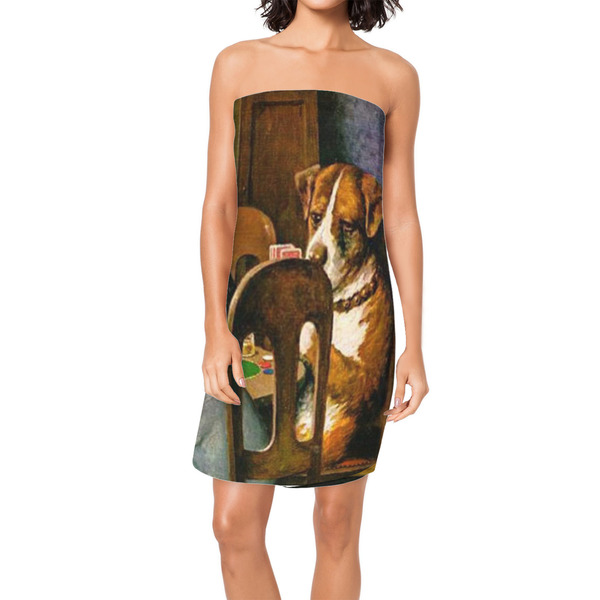 Custom Dogs Playing Poker by C.M.Coolidge Spa / Bath Wrap