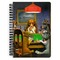 Dogs Playing Poker by C.M.Coolidge Spiral Notebook