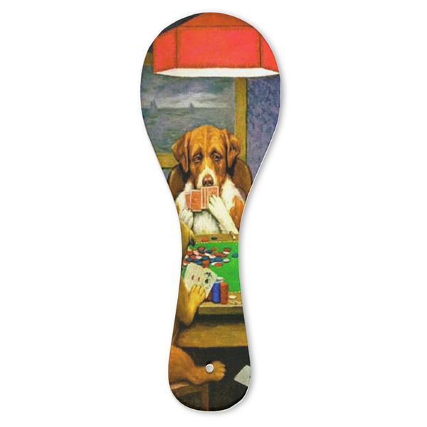 Custom Dogs Playing Poker by C.M.Coolidge Ceramic Spoon Rest
