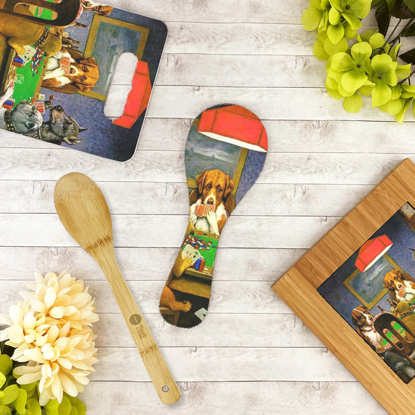 Dogs Playing Poker by C.M.Coolidge Spoon Rest Trivet - LIFESTYLE