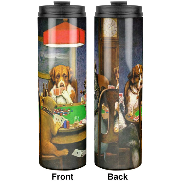 Dogs Playing Poker by C.M.Coolidge Stainless Steel Tumbler 20 Oz - Approval