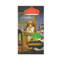 Dogs Playing Poker by C.M.Coolidge Guest Towels - Full Color - Standard