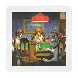 Dogs Playing Poker by C.M.Coolidge Standard Decorative Napkins