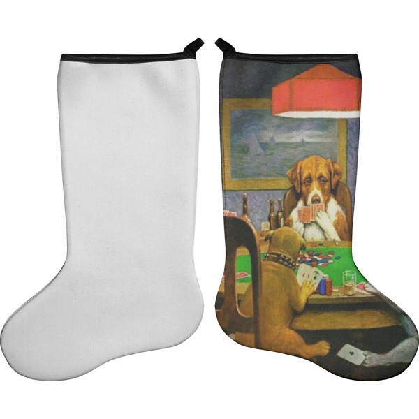 Dogs Playing Poker by C.M.Coolidge Stocking - Single-Sided - Approval